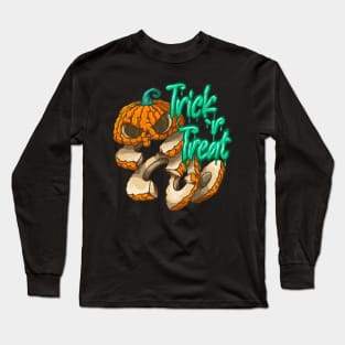 bumpy pumpkin - trick or treat Long Sleeve T-Shirt